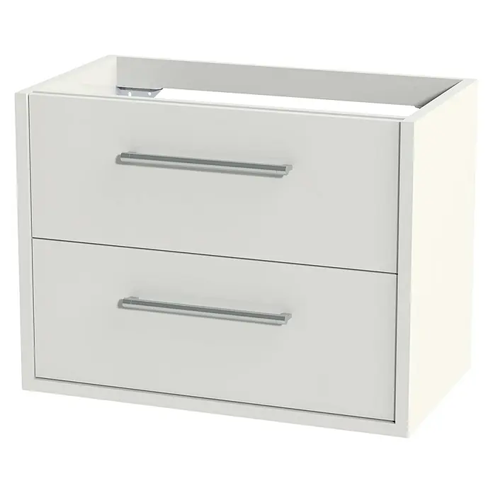 Tiger Boston Wastafelonderkast - l x b x h: 45 x 79,7 x 60 cm, Hoogglans Wit - Diagonaal zicht