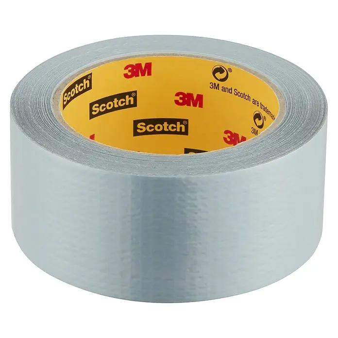 3M Cinta adhesiva universal Scotch americana - Gris, An x L: 48 mm x 25 m, 2 ud. - Vista angular