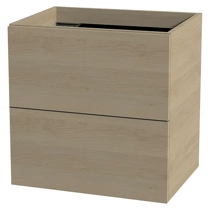 Tiger Studio Wastafelonderkast - l x b x h: 45 x 59,7 x 60 cm, Naturel Eiken - Diagonaal zicht