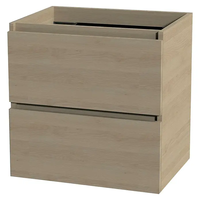 Tiger Loft Wastafelonderkast - l x b x h: 45 x 59,7 x 60 cm, Naturel Eiken - Diagonaal zicht
