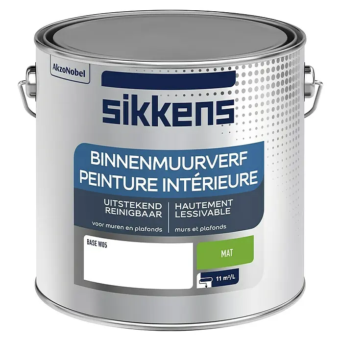 Sikkens Muurverf - Mengkleur basis, 2,5 l, Mat - Vooraanzicht