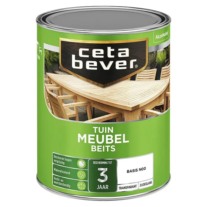 Cetabever Meubelbeits - Mengkleur basis, 1 l, Zijdeglans - Vooraanzicht
