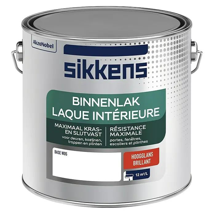 Sikkens Lak - Mengkleur basis, 2,5 l, Hoogglans - Vooraanzicht