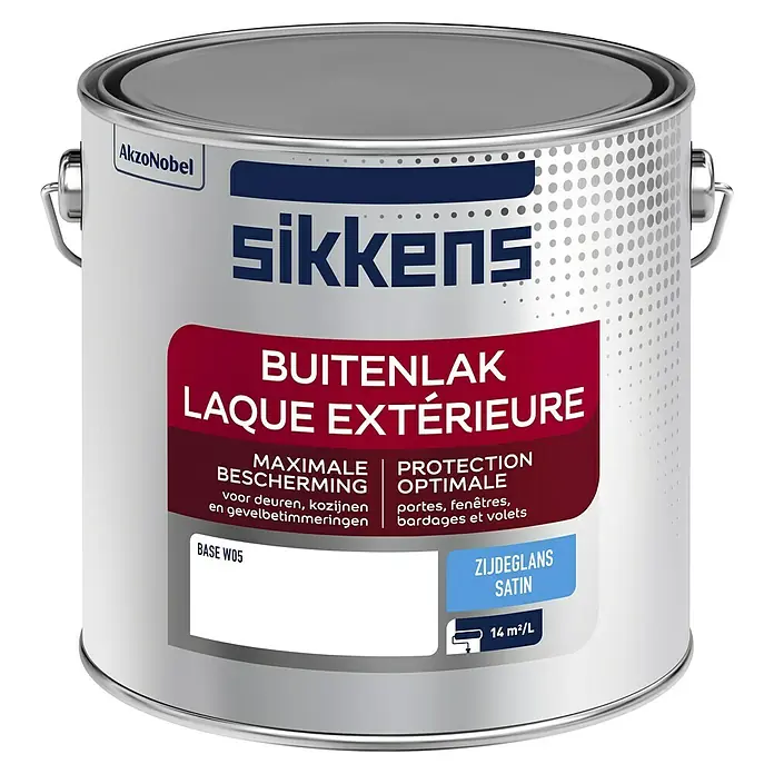 Sikkens Buitenlak - Mengkleur basis, 2,5 l, Zijdeglans - Vooraanzicht