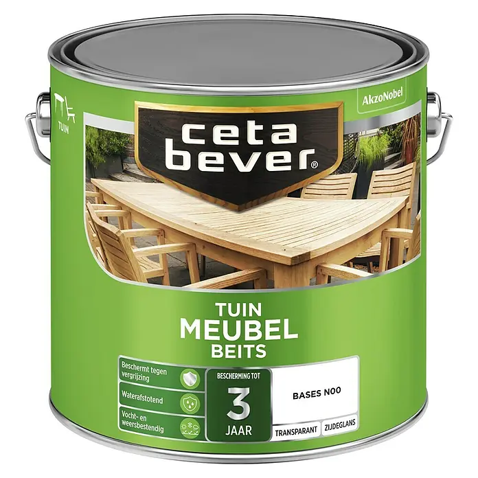 Cetabever Meubelbeits - Mengkleur basis, 2,5 l, Zijdeglans - Vooraanzicht