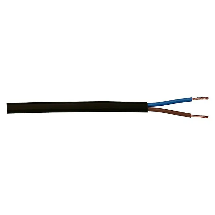Niskonaponski kabel po dužnom metru - LI2GY-W2x4,0, Crne boje - Pogled sprijeda