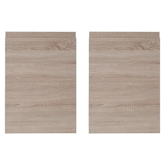 Top Támesis Frontal mueble cocina - An x Al: 39,7 x 17,3 cm, Roble gris, 2 uds. - Vista frontal