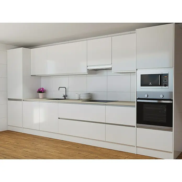 Top Sena Elemento lateral mueble cocina - An x Al: 60 x 145 cm, Blanco brillo - Foto ambiente