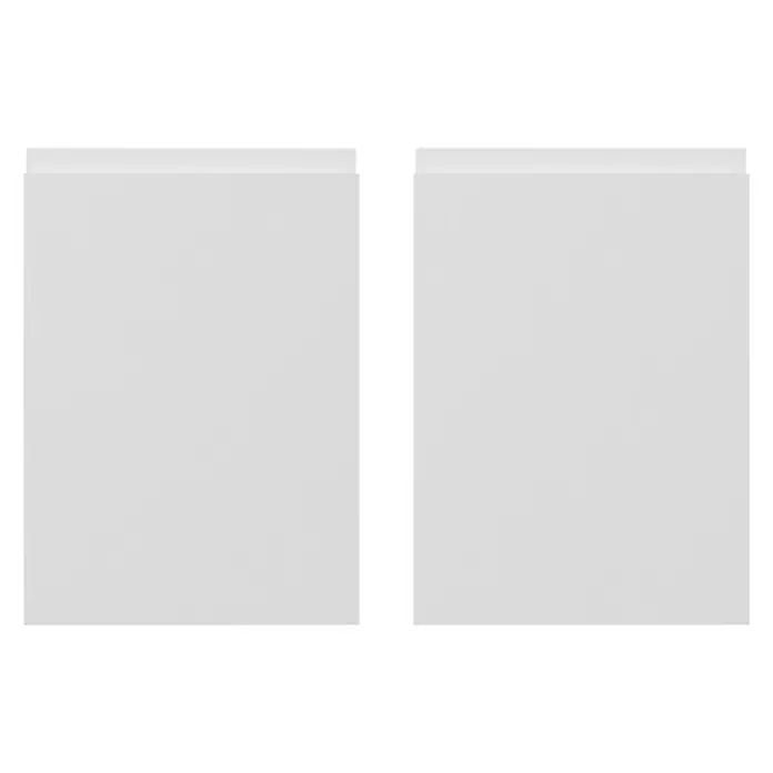 Top Támesis Frontal mueble cocina - An x Al: 79,7 x 17,3 cm, Blanco mate, 2 uds. - Vista frontal