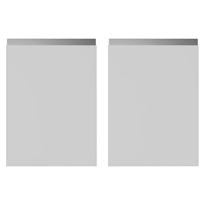 Top Sena Frontal mueble cocina - An x Al: 89,7 x 17,3 cm, Blanco mate, 2 uds. - Vista frontal