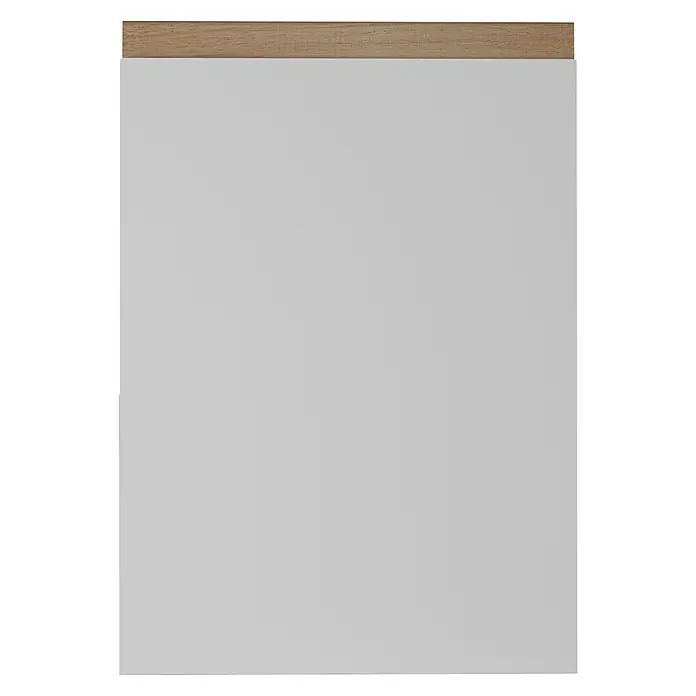 Top Támesis Elemento lateral mueble cocina - An x Al: 60 x 235 cm, Blanco/Nogal - Vista frontal