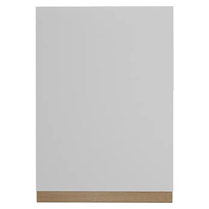 Top Támesis Puerta para mueble de cocina alto derecha - 29,7 x 89,8 cm, Blanco/Nogal - Vista frontal