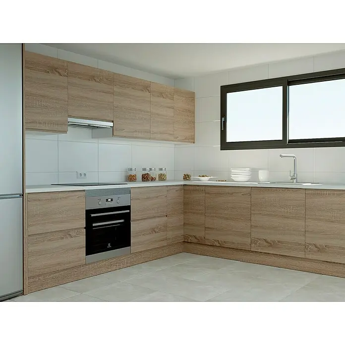 Top Támesis Frontal mueble cocina - An x Al: 39,7 x 17,3 cm, Roble gris, 2 uds. - Foto ambiente