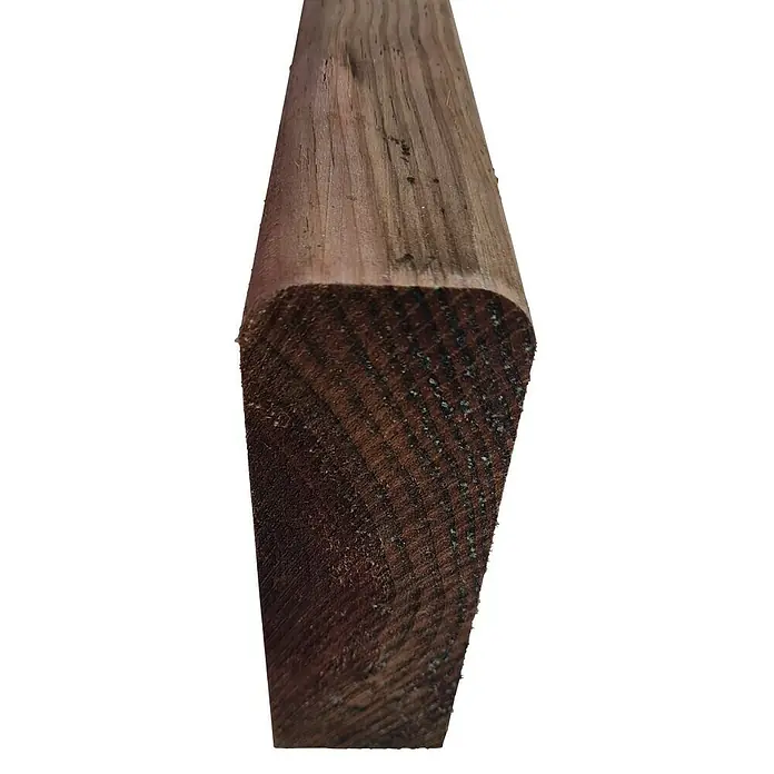 Traviesa de madera - 125 x 18 x 6 cm, Pino - Primer plano