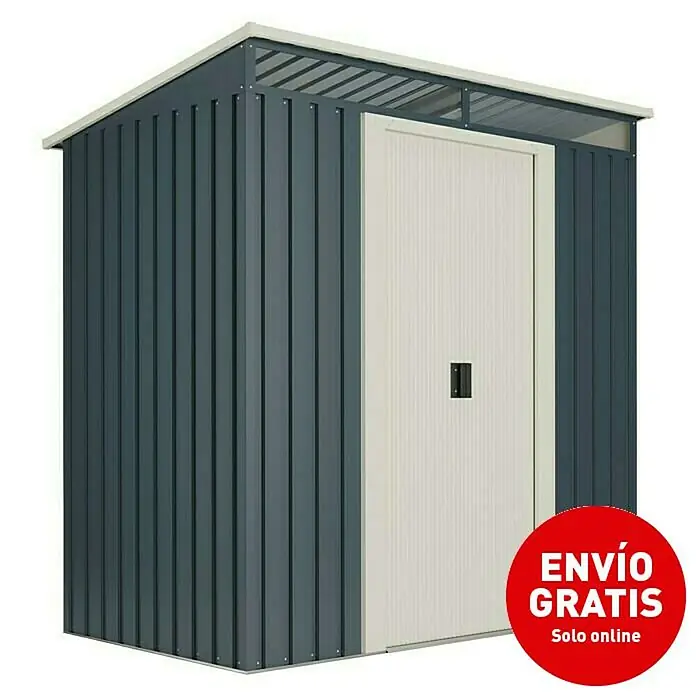 Hoggar Caseta para jardín Hofn - Antracita, Beige, 195 x 121 x 196 cm, Acero - Imagen de campaña