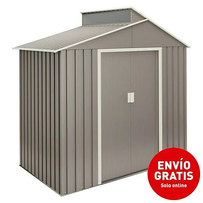 Hoggar Caseta para jardín Nuuk - Beige, 220 x 129 x 214 cm, Acero - Imagen de campaña
