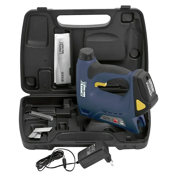 Rapid Akumulatorska klamerica BTX530 - 7,2 V, Litij-ionska, 1,3 Ah, 1 baterija, Dubina spojnice: 6 - 14 mm - Pogled sprijeda