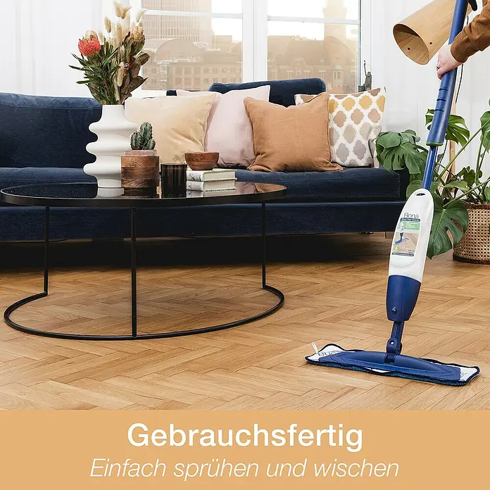 Bona Bodenreiniger Reiniger für geölte Böden - 2,5 l, Kanister - Anwendungsbeispiel