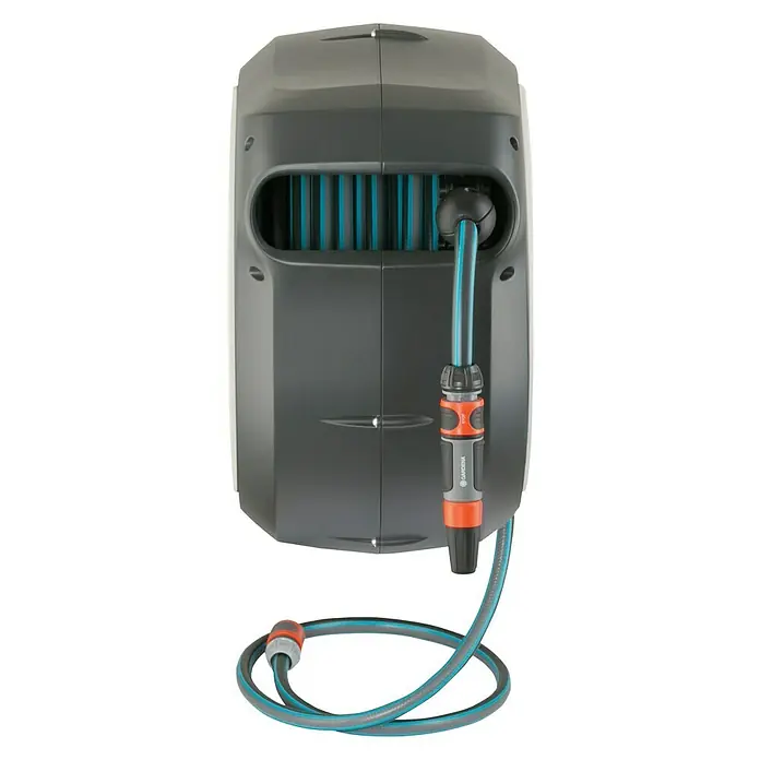 Gardena Wand-Schlauchbox RollUp M/L - Schlauchlänge: 25 m - Vorderansicht