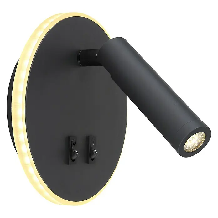 Globo Zidna LED svjetiljka - 6 W, Topla bijela - Dijagonalni pogled