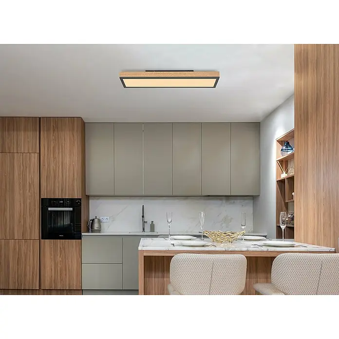 Globo Doro LED-Panel - 18 W, L x B x H: 60 x 15 x 3 cm, Graphit, Warmweiß - Stimmungsaufnahme