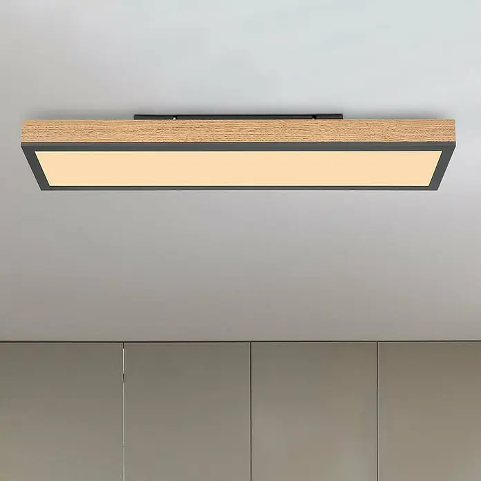 Globo Doro LED-Panel - 18 W, L x B x H: 60 x 15 x 3 cm, Graphit, Warmweiß - Bildausschnitt