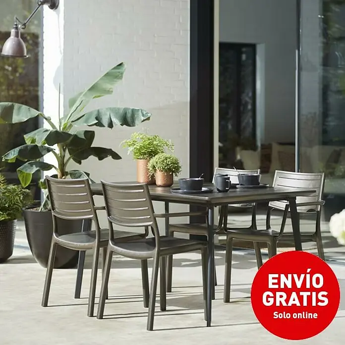 Conjunto de muebles Metalea - 5 piezas, Marrón - Imagen de campaña