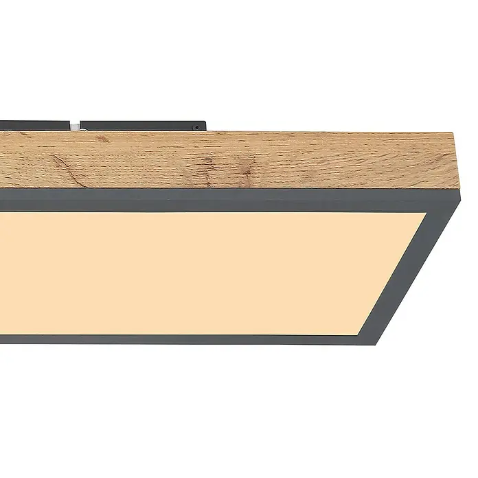 Globo Doro LED panel fa megjelenés - 24 W, Fa megjelenés/grafit, Meleg fehér - Közeli felvétel