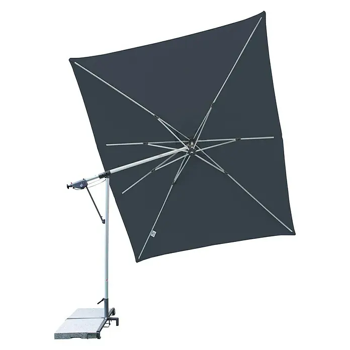 Doppler Sunline Pendelschirm - Anthrazit, L x B: 298 x 225 cm - Diagonale Ansicht