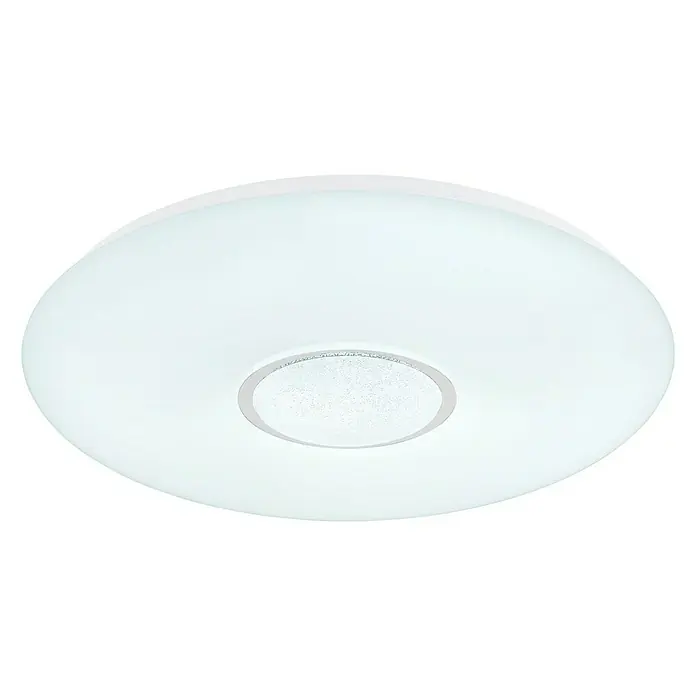 Globo LED-Deckenleuchte rund Sully - Weiß, Warmweiß, 490 mm - Diagonale Ansicht