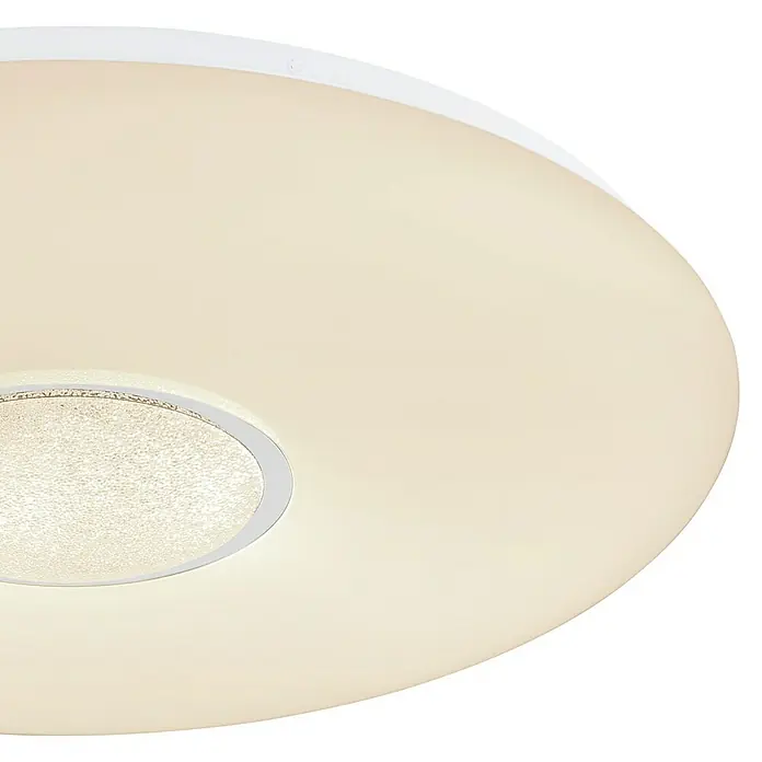 Globo LED-Deckenleuchte rund Sully - Weiß, Warmweiß, 490 mm - Detailaufnahme