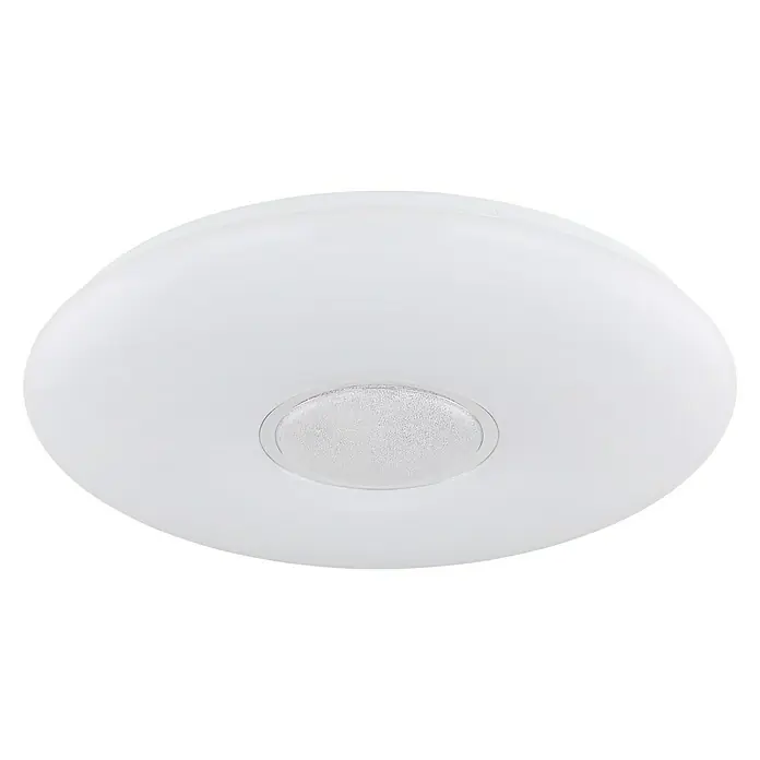 Globo LED-Deckenleuchte rund Sully - Weiß, Warmweiß, 490 mm - Diagonale Ansicht