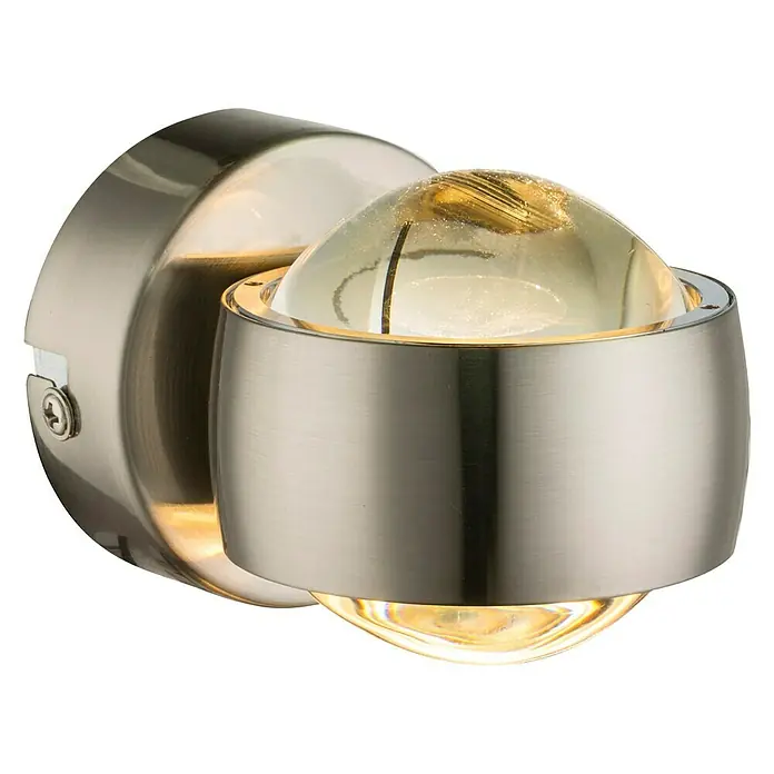 Globo Wandleuchte RANDI - 6 W, Nickel-matt, Sonstige - Diagonale Ansicht