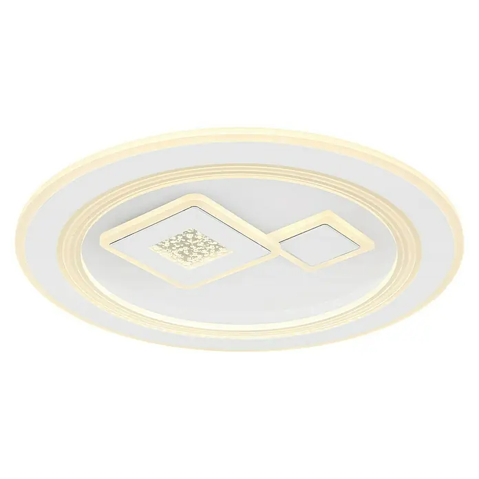 Globo LED-Deckenleuchte VALERIA - 40 W, Weiß, Warmweiß - Diagonale Ansicht