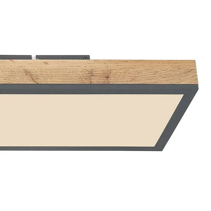 Globo Doro LED-Panel - 24 W, L x B x H: 80 x 20 x 7,8 cm, Graphit, Warmweiß - Detailaufnahme