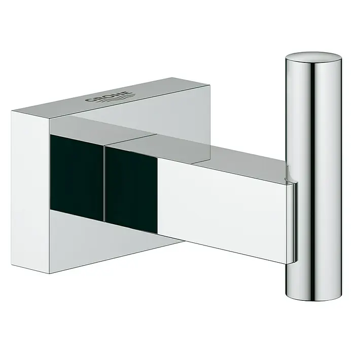 Grohe Essentials Cube Bademantelhaken - Chrom, Glänzend - Vorderansicht