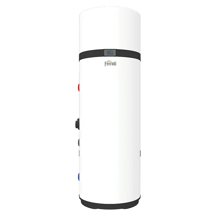 Ferroli Bomba de calor aerotérmica Egea LT de pie 200 - 192 l, Ubicar - Vista frontal
