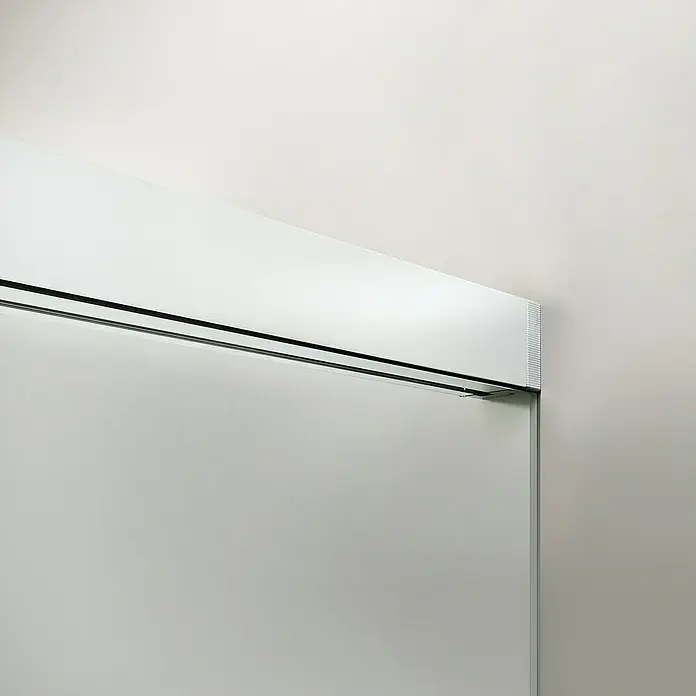 Duscholux Mampara de ducha fija D3 Basic One - An x Al: 98 x 200 cm, Espesor: 6 mm, Blanco brillo - Primer plano