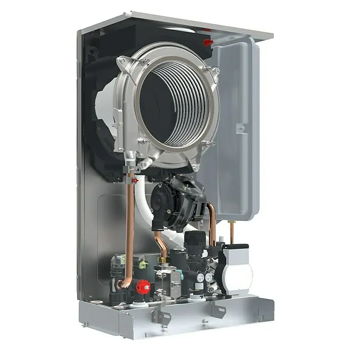 Ferroli Caldera BlueHelix Alpha 24C - Display multifunción, 20,6 kW, Capacidad: 8 l - Vista angular