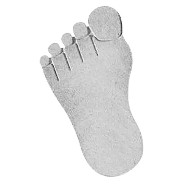 Gehwegplatte Betonfüße Feet - Grau, 53 x 30 x 5 cm, Beton