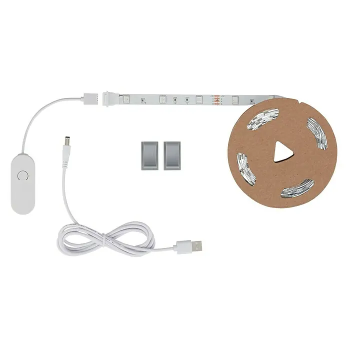 Briloner Tira LED inteligente RGB + USB - 7 W, Multicolor, Largo: 5 m, RGB - Vista descendente