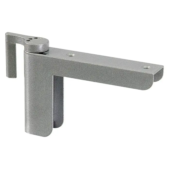 Abus Türschließer 2603 - Geeignet für: Innentüren, L x B: 125 x 70 mm, Links/Rechts, Silber - Diagonale Ansicht