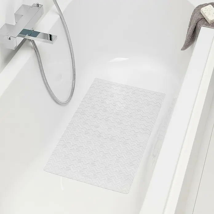 Sealskin Mat voor badkuipen Leisure - 70 x 40 cm, Kunststof, Transparant - Sfeeropname