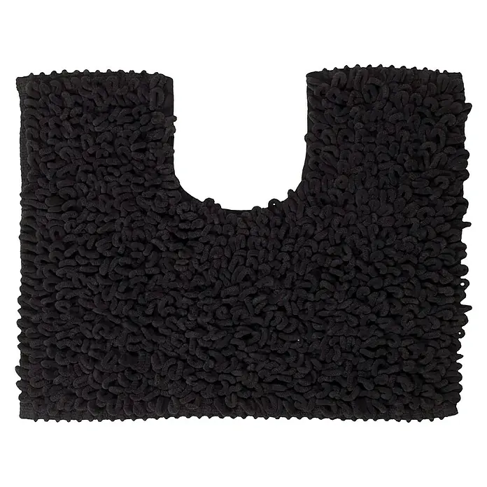 Sealskin Toiletmat Twist - 50 x 45 cm, Antraciet, 100% Polyester - Bovenaanzicht