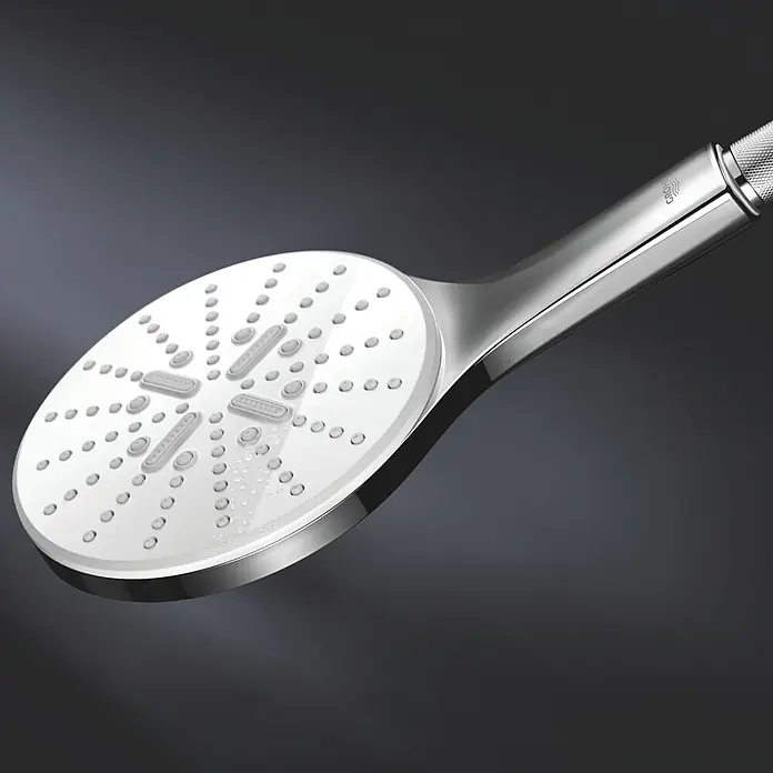Grohe Teleducha Vitalio SmartActive Cube - Número de funciones: 3 ud., Blanco/Cromo - Primer plano