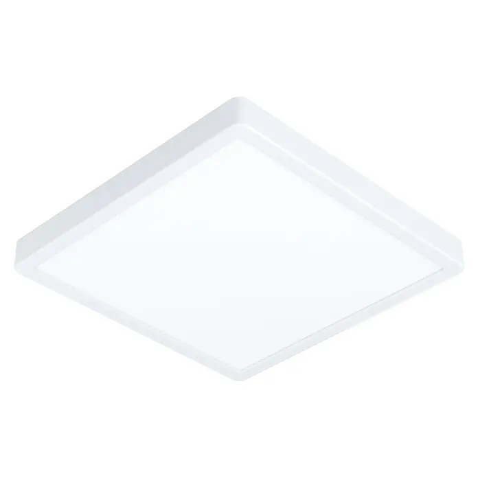 Eglo LED-Deckenleuchte FUEVA-Z - 19,5 W, L x B x H: 28,5 x 28,5 x 2,8 cm, Weiß - Diagonale Ansicht
