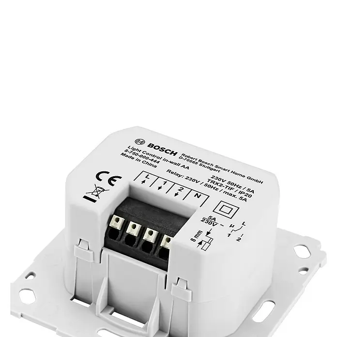 Bosch Smart Home Lichtsteuerung - Reichweite Funk: 240 m, 1.150 W, Unterputz - Detailaufnahme
