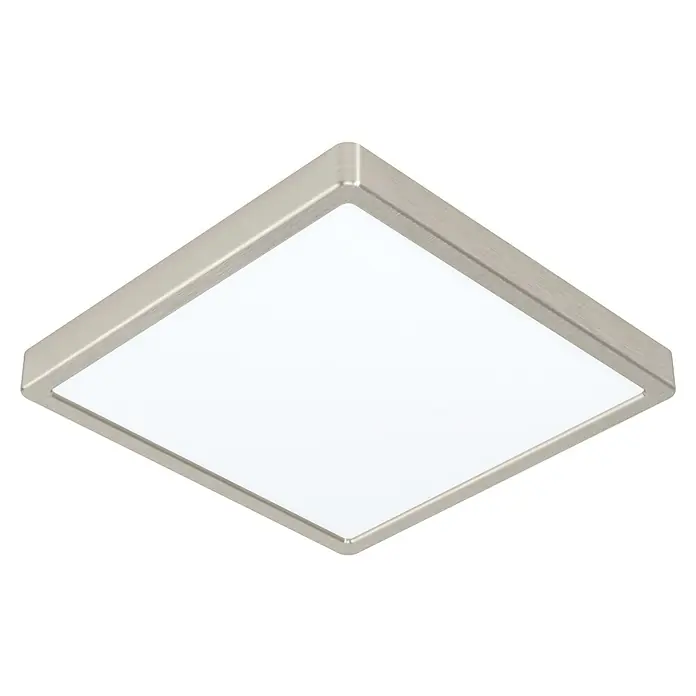 Eglo LED-Deckenleuchte FUEVA-Z - 19,5 W, L x B x H: 28,5 x 28,5 x 2,8 cm, Nickel-matt - Ansicht von unten