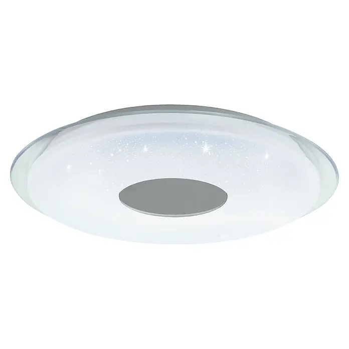 Eglo LED-Deckenleuchte rund LANCIANO-Z - 44,8 W, Ø x H: 560 mm x 8 cm, Weiß - Diagonale Ansicht