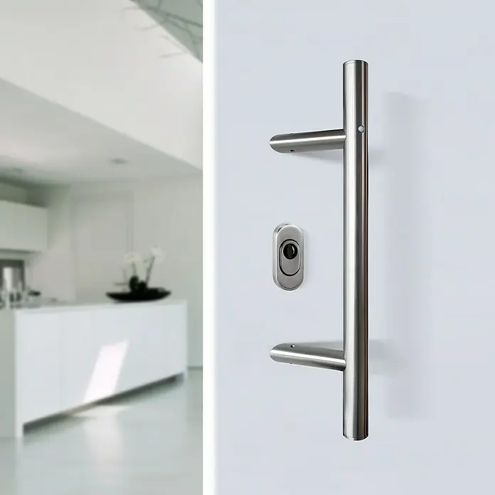 Diamond Doors Stoßgriff LED - 50 cm, Edelstahl, Rund - Stimmungsaufnahme